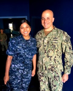 FLTCM Smith with Seaman Singh in California, 2018