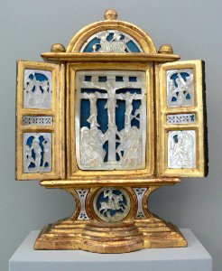 Flügelretabel Perlmutt Augsburg um 1520
