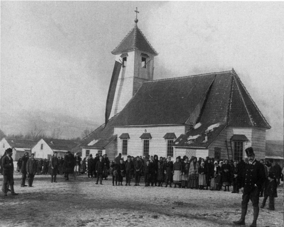 Flüchtlingslager Wolfsberg-Reding - Kirche in Barackenlager - k.k. Innenministerium - 1914