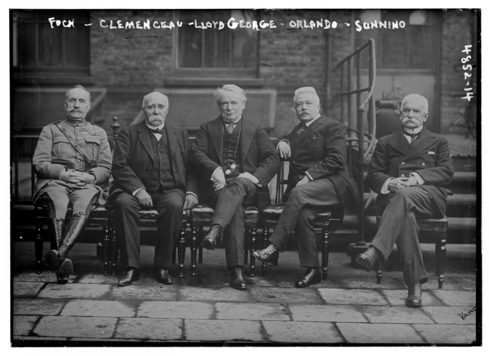 Foch, Clemenceau, Lloyd George, Orlando, Sonnino LCCN2014708534