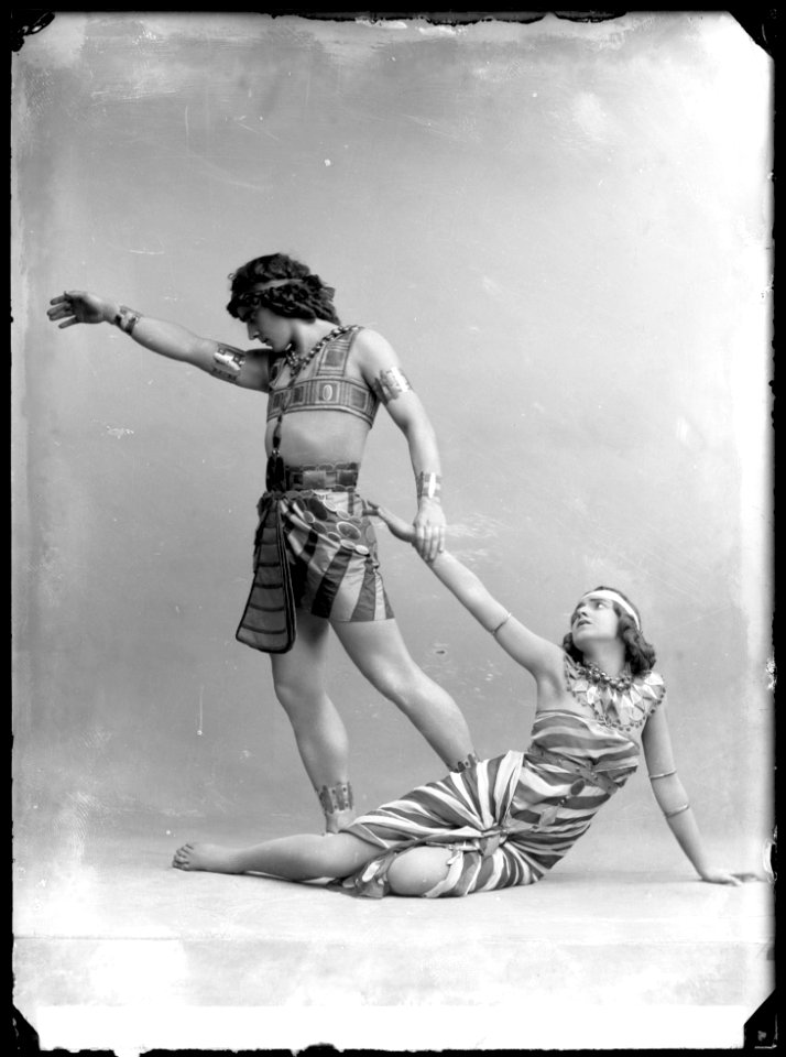 Fokine and Fokina in Kleopatra at Kungliga Operan 1913 - SMV - NF069