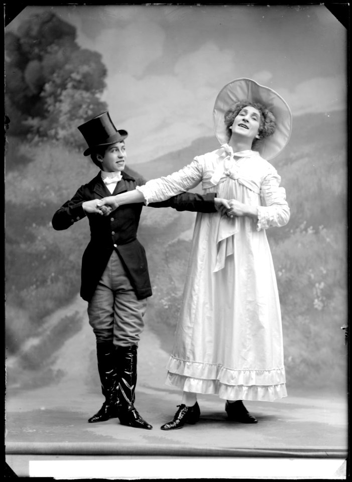 Folkans dollarprinsessa, Folkteatern 1909. Rollporträtt - SMV - GF030