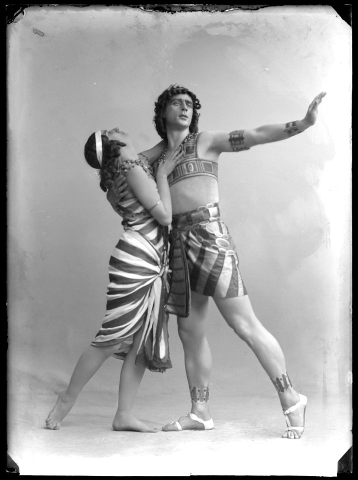 Fokine and Fokina in Kleopatra at Kungliga Operan 1913 - SMV - NF019