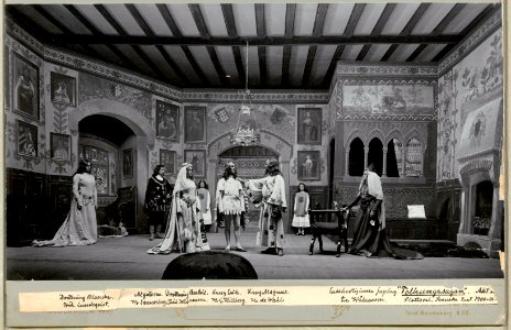 Folkungasagan, Svenska teatern 1901. Föreställningsbild - SMV - H12 049