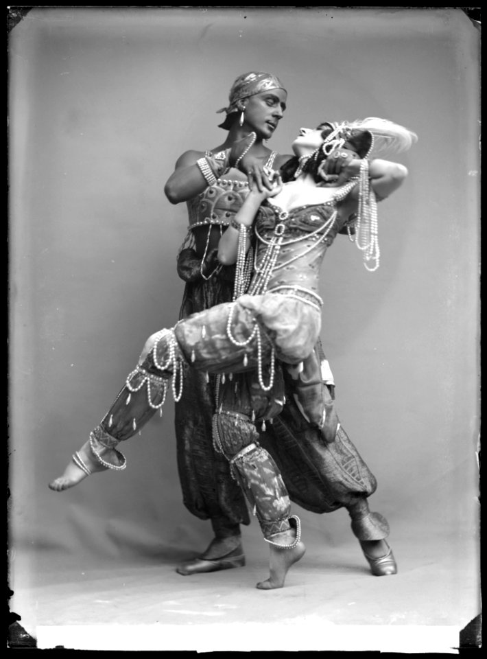 Fokine and Fokina in Scheherazade at Kungliga Operan 1914 - SMV - NF036