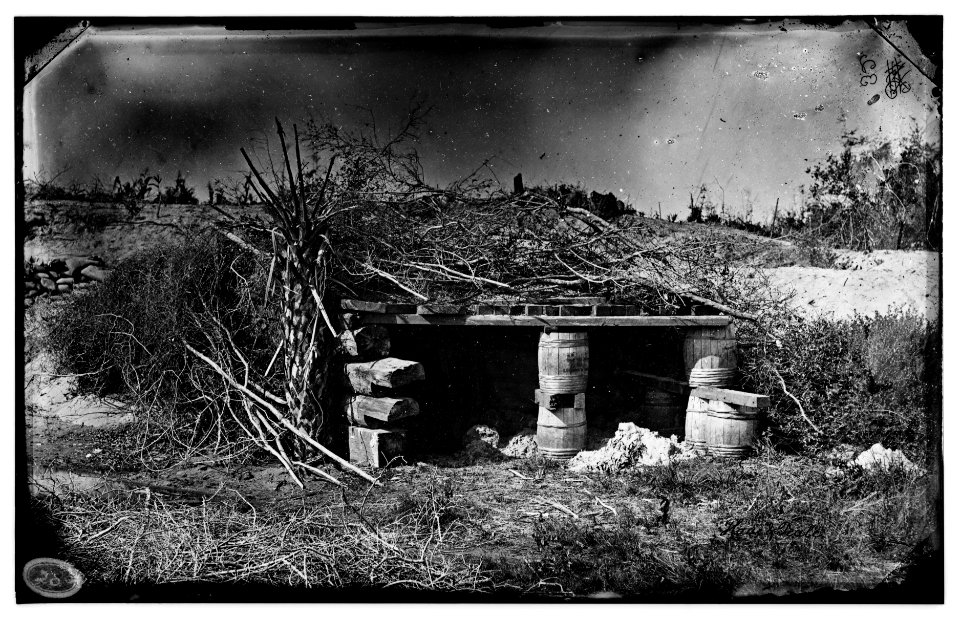 Folly Island, South Carolina. Bomb and splinter proof of General Gillmore's works LOC cwpb.04736