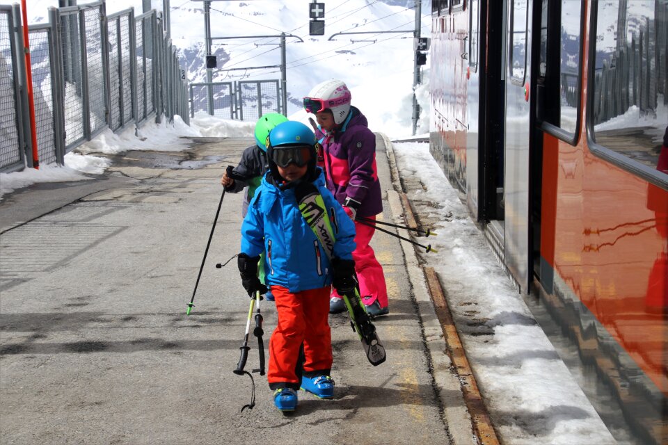 Ski zermatt snow photo