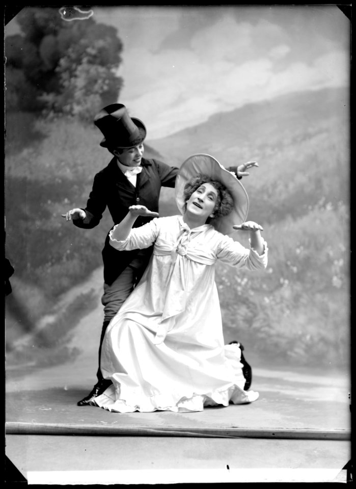 Folkans dollarprinsessa, Folkteatern 1909. Rollporträtt - SMV - GF031