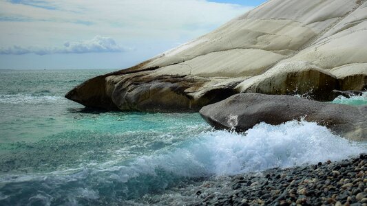 Rock white landscape