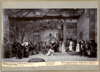 Folkungasagan, Svenska teatern 1901. Föreställningsbild - SMV - H12 050