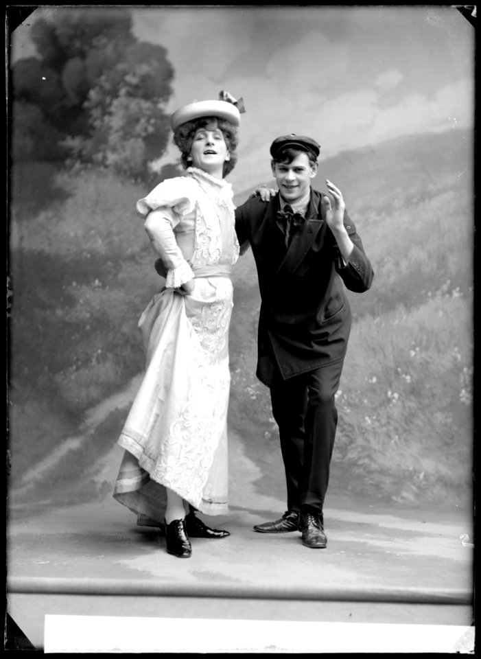 Folkans dollarprinsessa, Folkteatern 1909. Rollporträtt - SMV - GF032