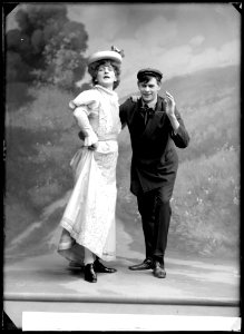 Folkans dollarprinsessa, Folkteatern 1909. Rollporträtt - SMV - GF032