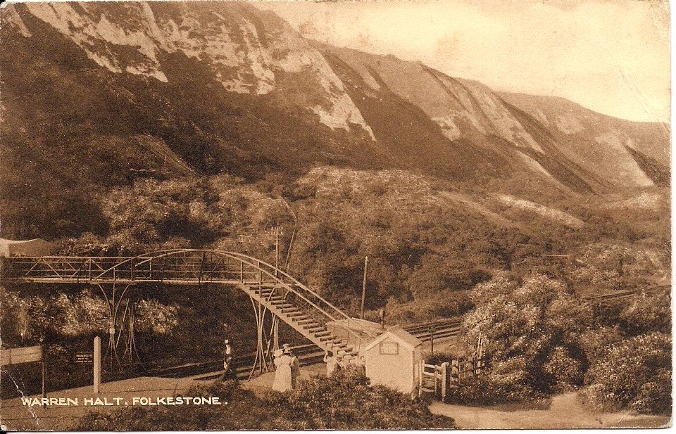 Folkestone Warren Halt station