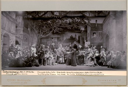 Folkungasagan, Svenska teatern 1901. Föreställningsbild - SMV - H12 047