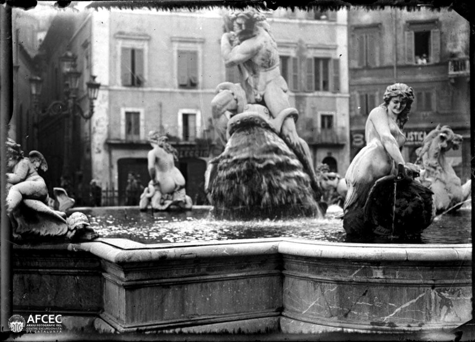 Font monumental a la plaça Navona de Roma