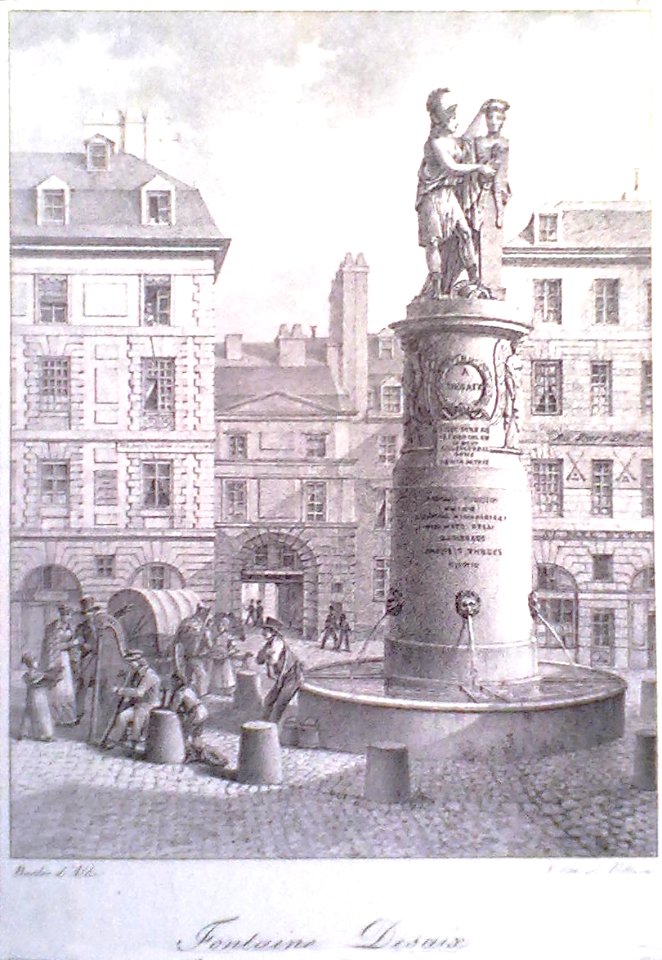 Fontaine Desaix lithographie