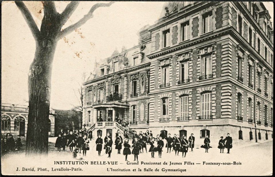 Fontenay-sous-bois, Institution Bellevue, grand pensionnat de jeunes filles (J David, 1904-06)
