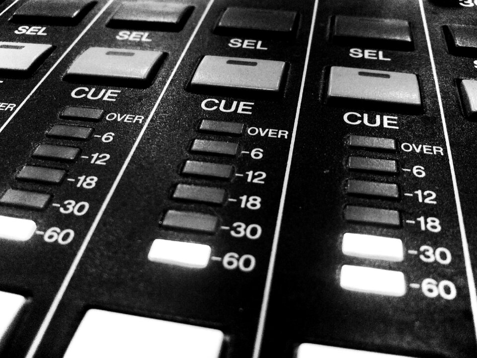 Vumetro audio console sound