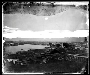 Foochow bridge 1870-1871 photo