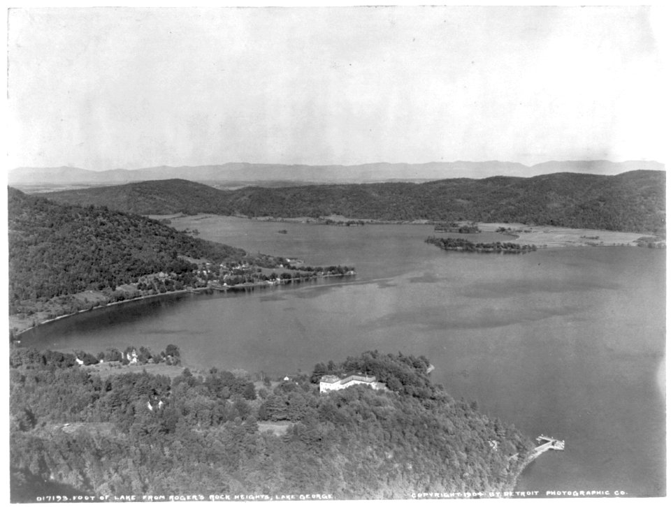 Foot of Lake George from Roger's Rock Heights, New York LCCN2016651328