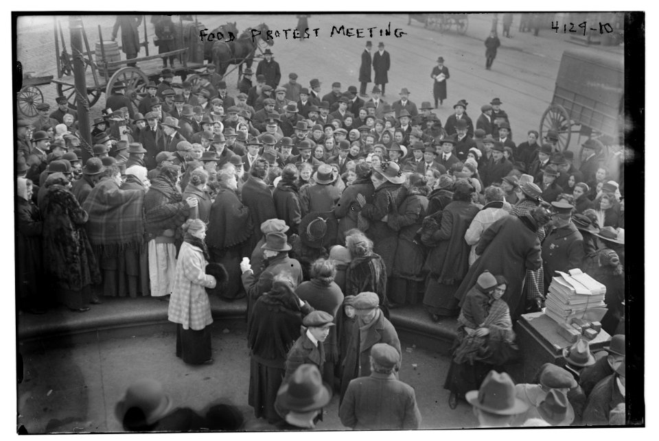 Food Protest Meeting (East Broadway and Rutgers Street, New York, New York) LCCN2014703913