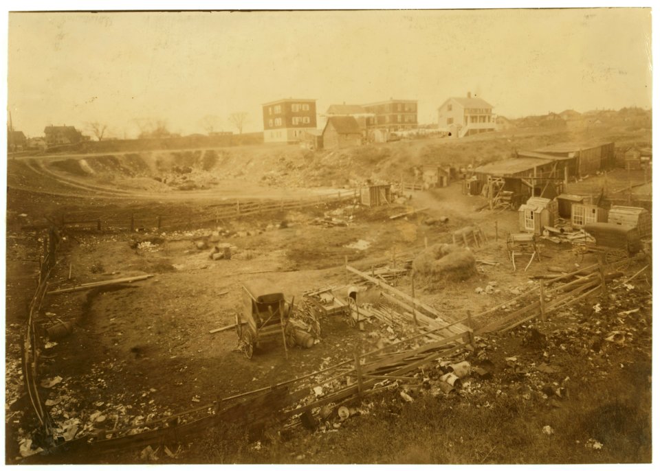 For Child Welfare Exhibit 1912-13.) Whitman Street dump, Pawtucket, R.I LOC nclc.02725