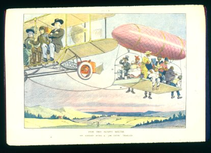 For the sunny South. An airship with a Jim Crow trailer LCCN2002720354