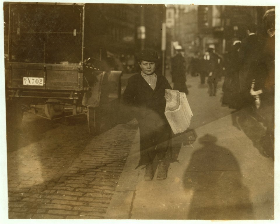 For Child Welfare Exhibit 1912-13.) Jimmie Rudgeway, 8 year old newsie, Providence, LOC nclc.03807