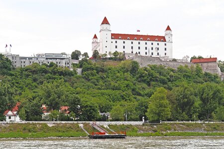Government buildings slope danube