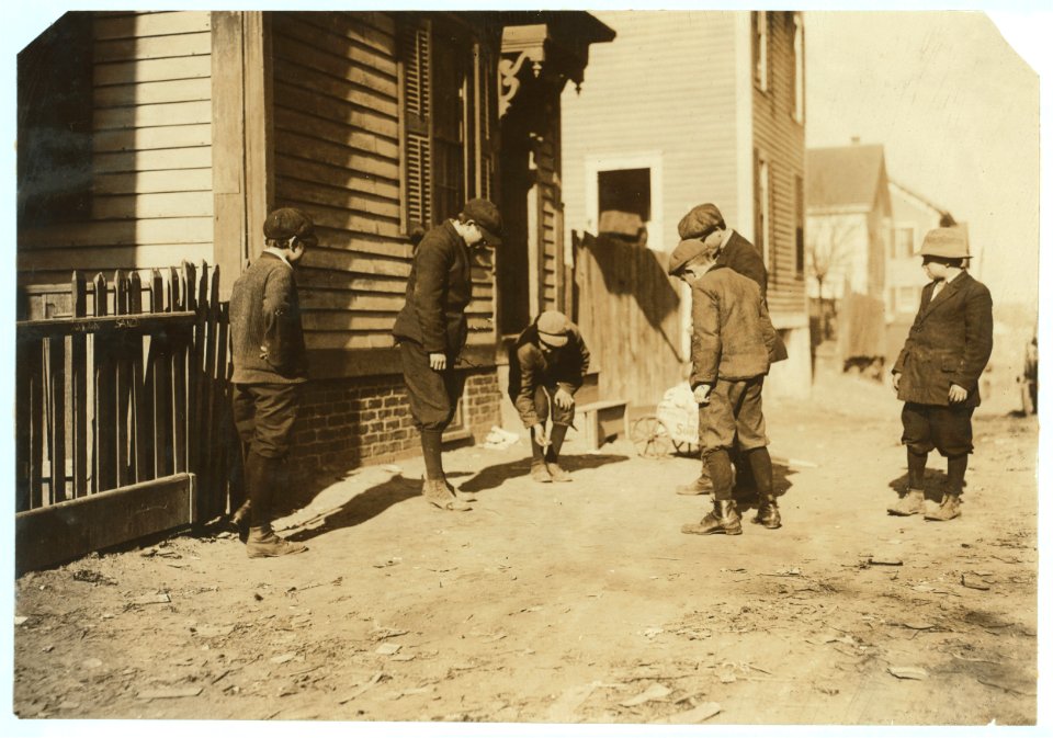 For Child Welfare Exhibit 1912-13.) Shooting craps, Providence, R.I LOC nclc.04794
