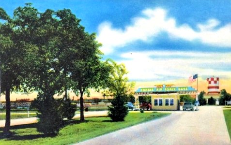 Forbes Air Force Base - Main Gate Postcard