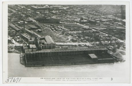 Ford Motor Plant from an Aeroplane (HS85-10-37671) original photo