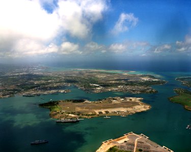 Ford Island aerial photo RIMPAC 1986