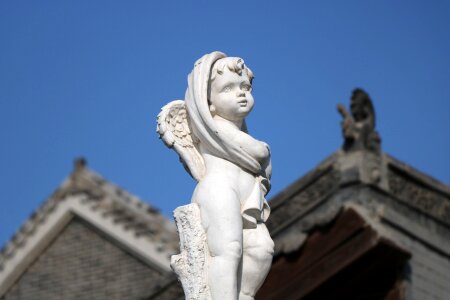 Statue angel blue angel