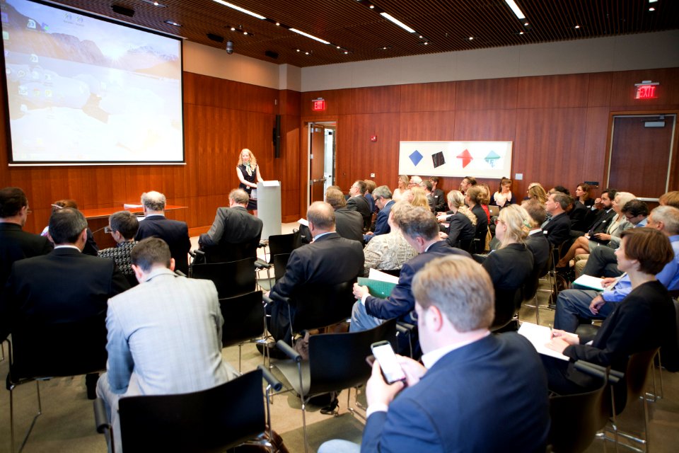 Foreign Agriculture Service Bioeconomy conference Kelly Stange, Counselor for Agricultural Affairs, US Embassy Berlin welcomes the guests (21635575062)