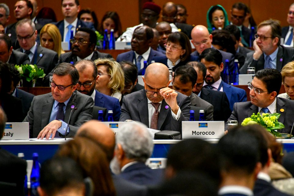 Foreign Ministers Listen on as Secretary Pompeo Delivers Opening Remarks - 40052792723