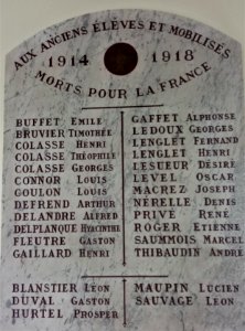 Forest-Montiers, 14-18, anciens élèves