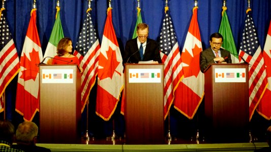 Foreign Minister Freeland, U.S. Trade Representative Lighthizer and Mexican Ministry of Economy Guajardo Participate in the Fourth Round of NAFTA Negotiations