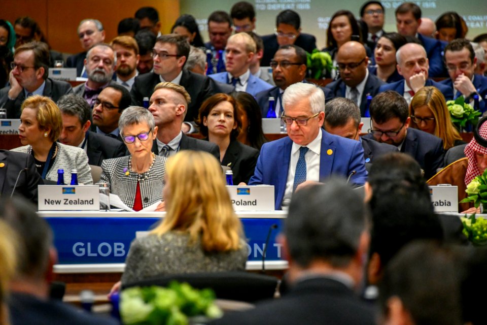 Foreign Ministers Listen on as Secretary Pompeo Delivers Opening Remarks - 32075974967