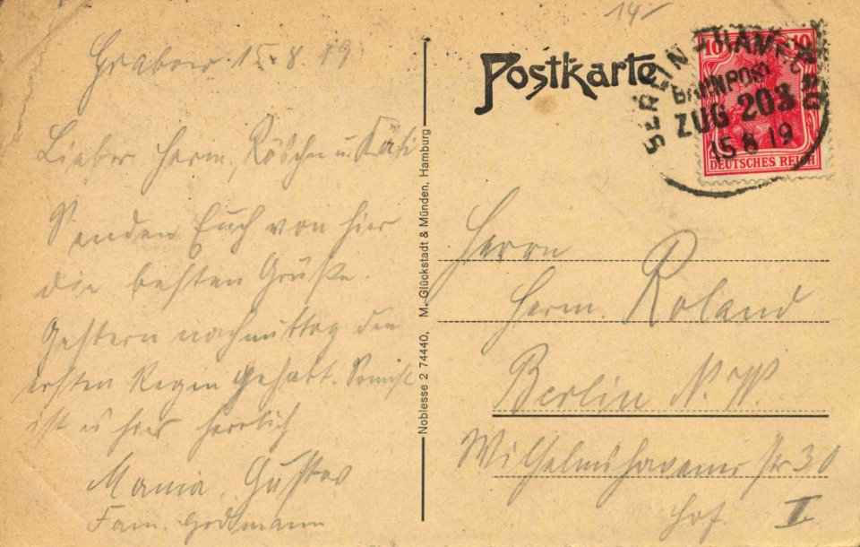 Grabow (Meckl.), Mecklenburg-Vorpommern - An der Elde (back) (Zeno Ansichtskarten)