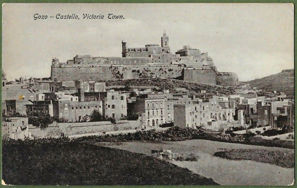 Gozo-Malta-Castello-Victoria-Town-Good-Maltese-Postcard-1905-1240647