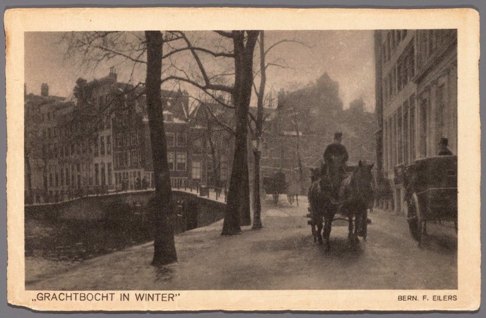 Grachtbocht in winter, Afb 010137000015 photo