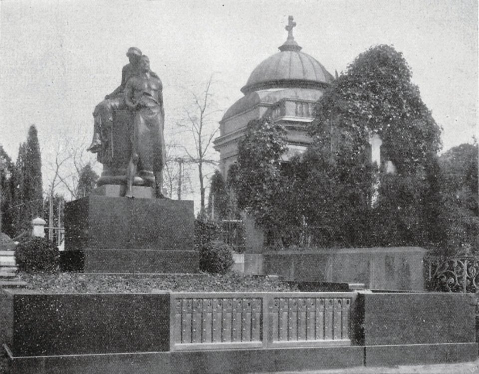Grabmal Nordfriedhof Düsseldorf, Bildhauer Heinz Müller Düsseldorf, 1908