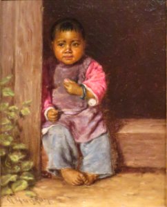 Grace Carpenter Hudson, Chinese Child Sitting in Doorway