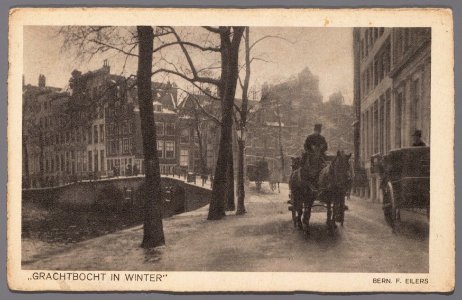 Grachtbocht in winter, Afb 010137000016 photo