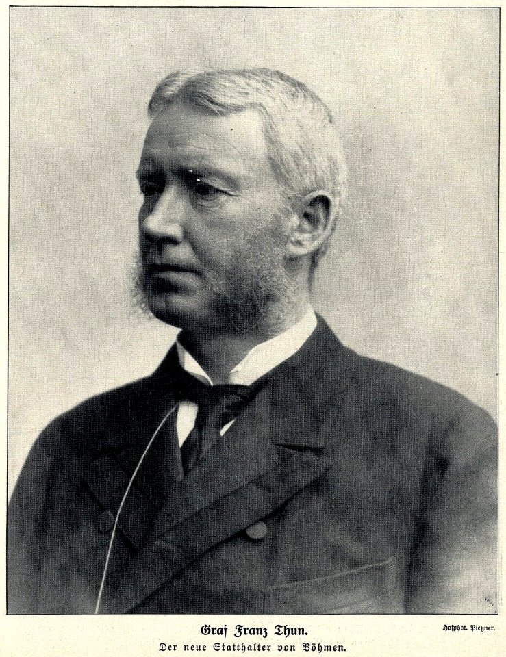 Graf Franz Thun, der neue Statthalter von Böhmen, 1911