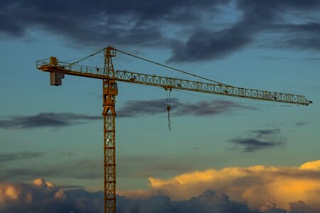 Industry clouds dusk photo