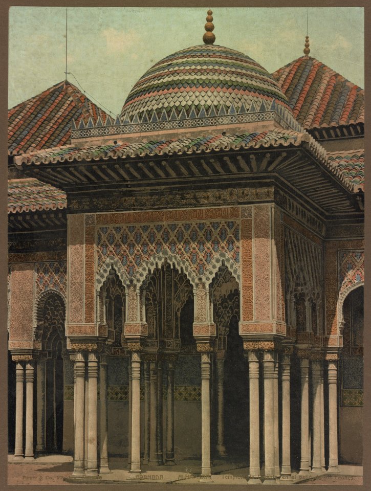 Granada. Alhambra. Templete de Levante en el patio de los Leones LCCN2017660358