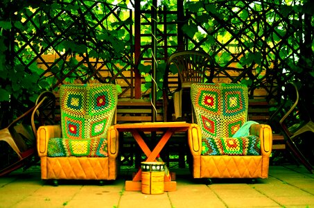 The idyll green garden