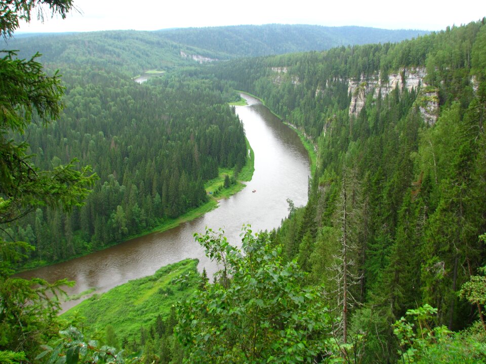Perm krai river sky
